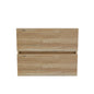 Grace 24 Rough Oak+Rough Oak Bathroom Vanity with Double Drawers, Wall Mounted Floating Bathroom Vanity for Modern Bathroom, KD