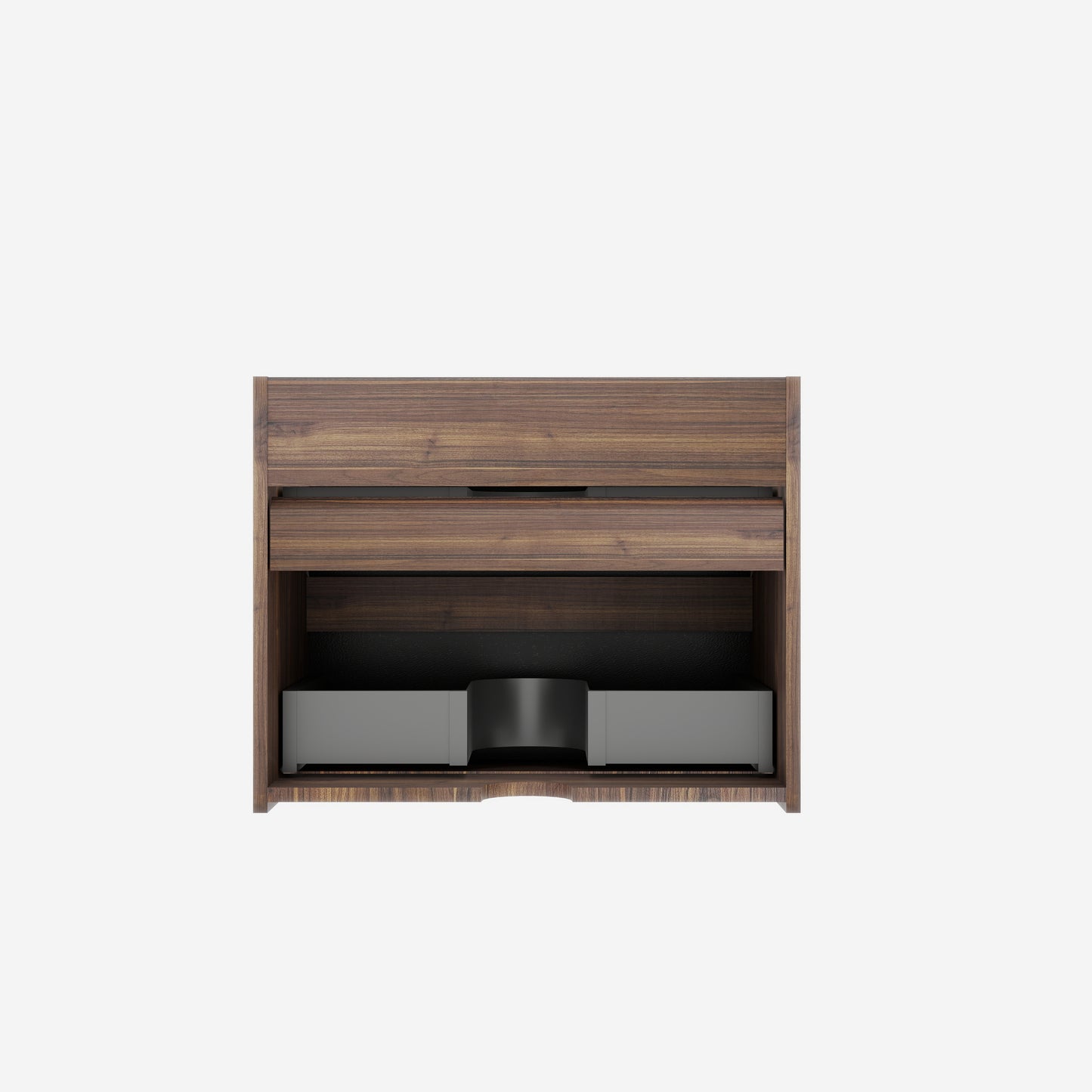 Wall Mounted Bathroom Vanity Oak Double Drawers - Modern Storage Unit