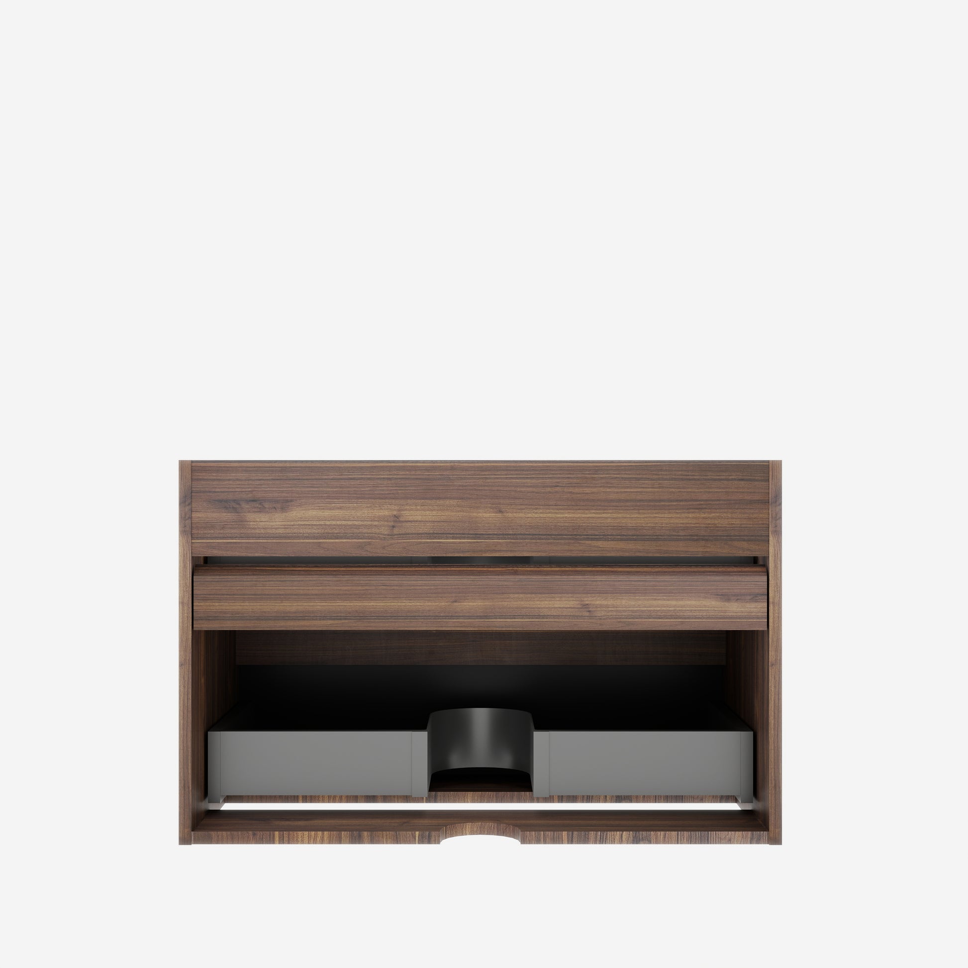 Wall Mounted Oak Bathroom Vanity with Double Drawers