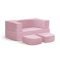 Kids Sofa Bed,Modular Couch Free Combination,Convertible Toddler Play Couch Furniture for Small Playroom