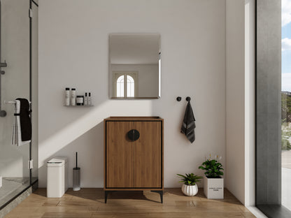 Brown Bathroom Vanity with Storage - 23.43" x 17.91"