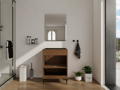 Brown Bathroom Vanity with Storage - 23.43" x 17.91"