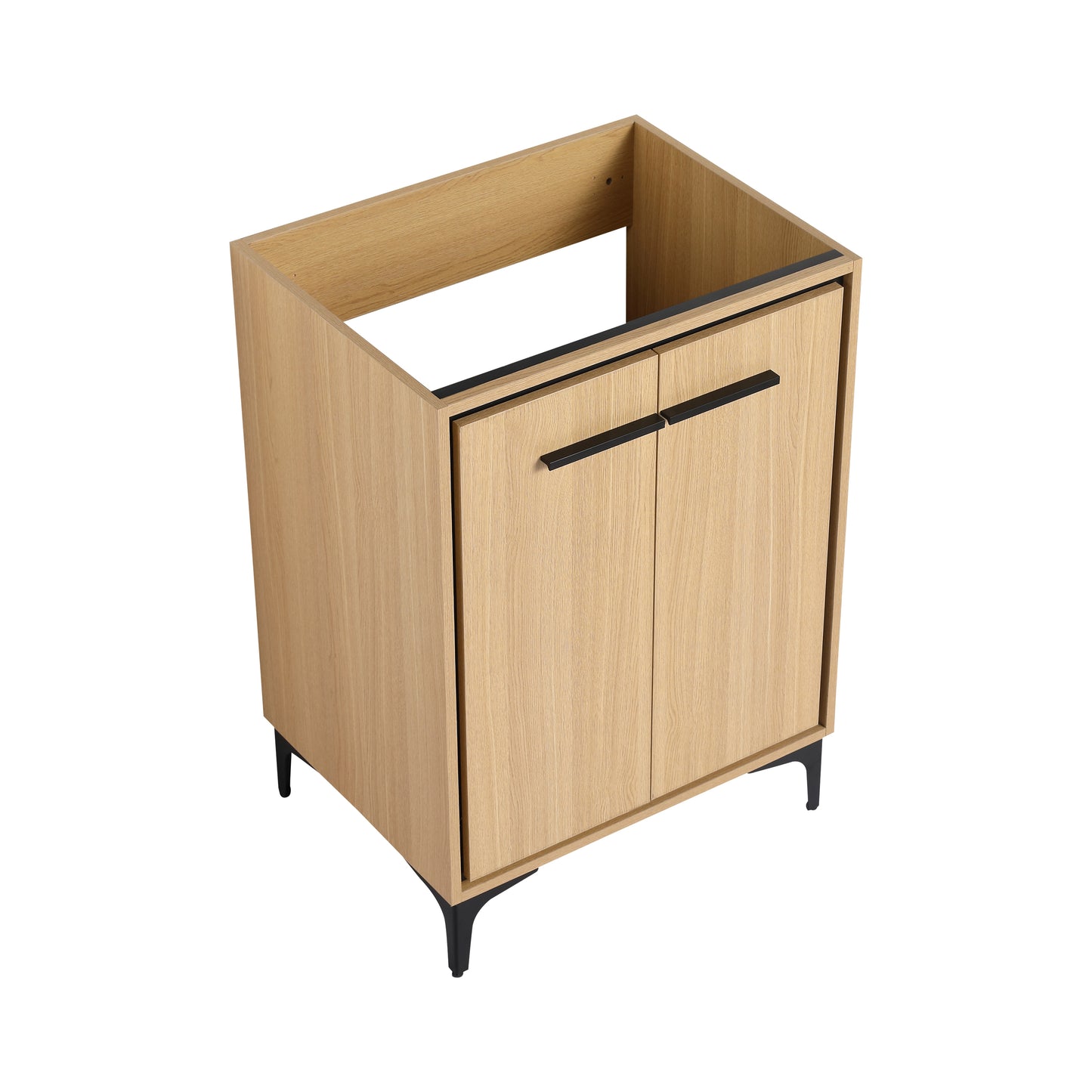 24''(23 7/16'') Bathroom Vanity without Top Sink, Modern Bathroom Storage Cabinet with 2 Soft Closing Doors, Single Sink Bathroom Vanity