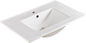 30 Inch Ceramic Vanity Top, 29.9"D x 18.3"W x 6.7"H, Glossy White(Only Basin)