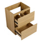 24"(23 1/4'') Bathroom Vanity with Double drawer, Freestanding Bathroom  Cabinet,Engineering Wood,Oak(Only Vanity Without Top)