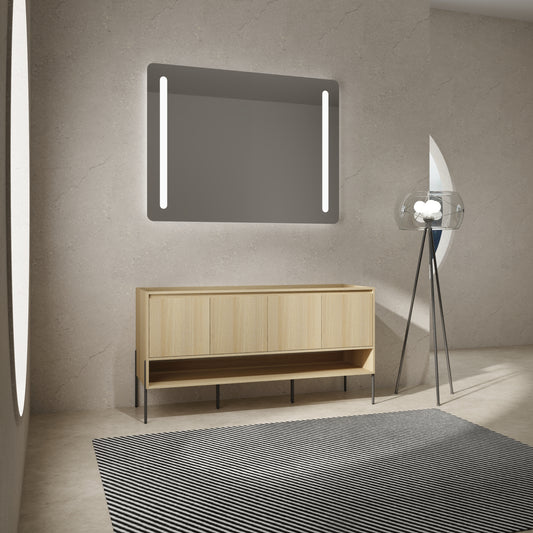 60"(58 11/16'') Freestanding Bathroom Vanity & 4 Soft-Close Cabinet Doors (KD-Packing)-Excluding Sink