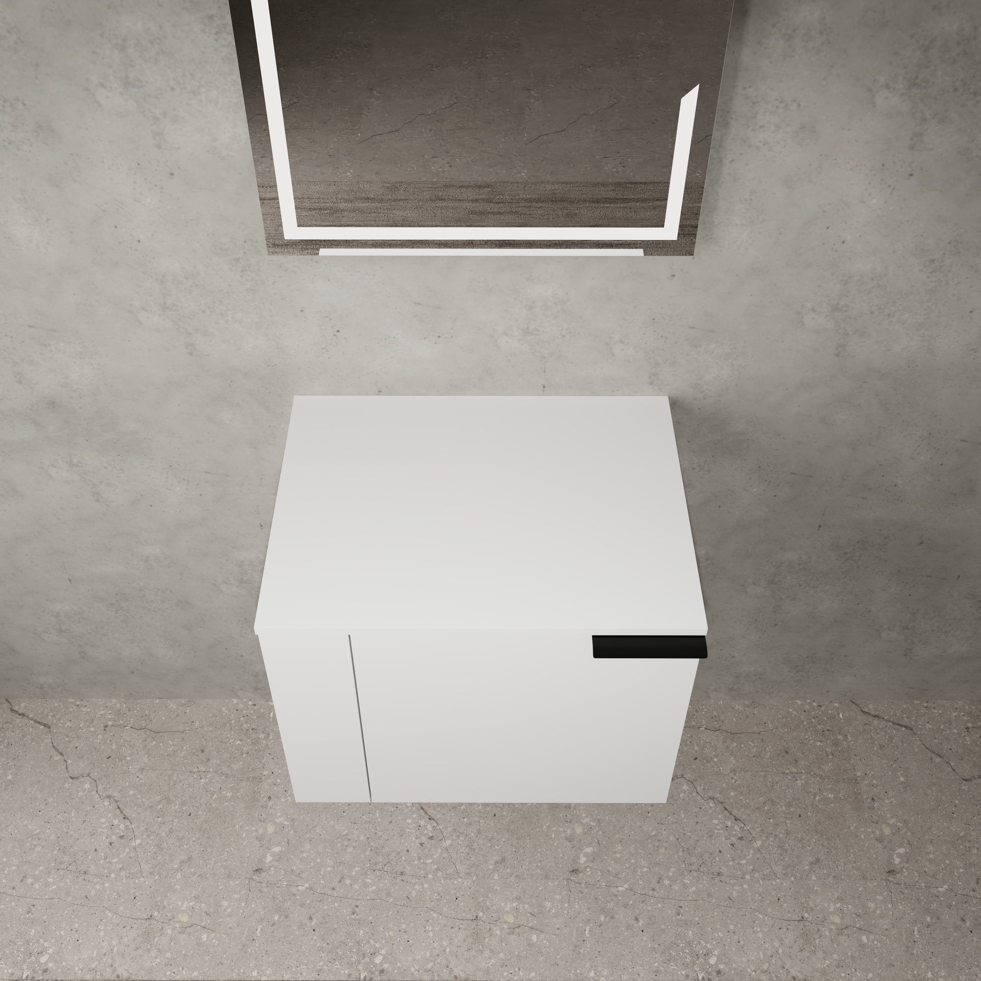 American White Oak Bathroom Vanity - Storage Cabinet