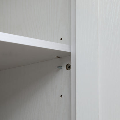 White Kitchen Pantry Cabinet - 72" Freestanding Storage