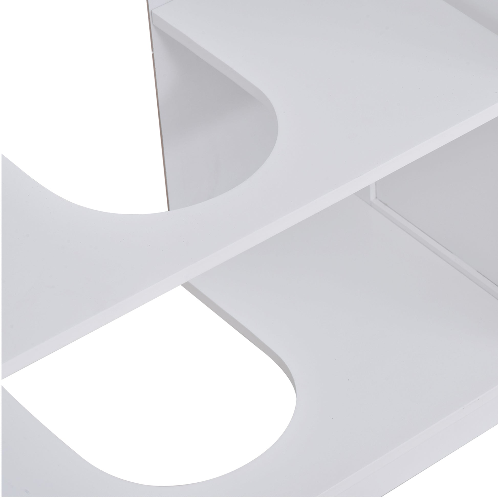 Under Sink Bathroom Cabinet - White+Gray MDF Storage
