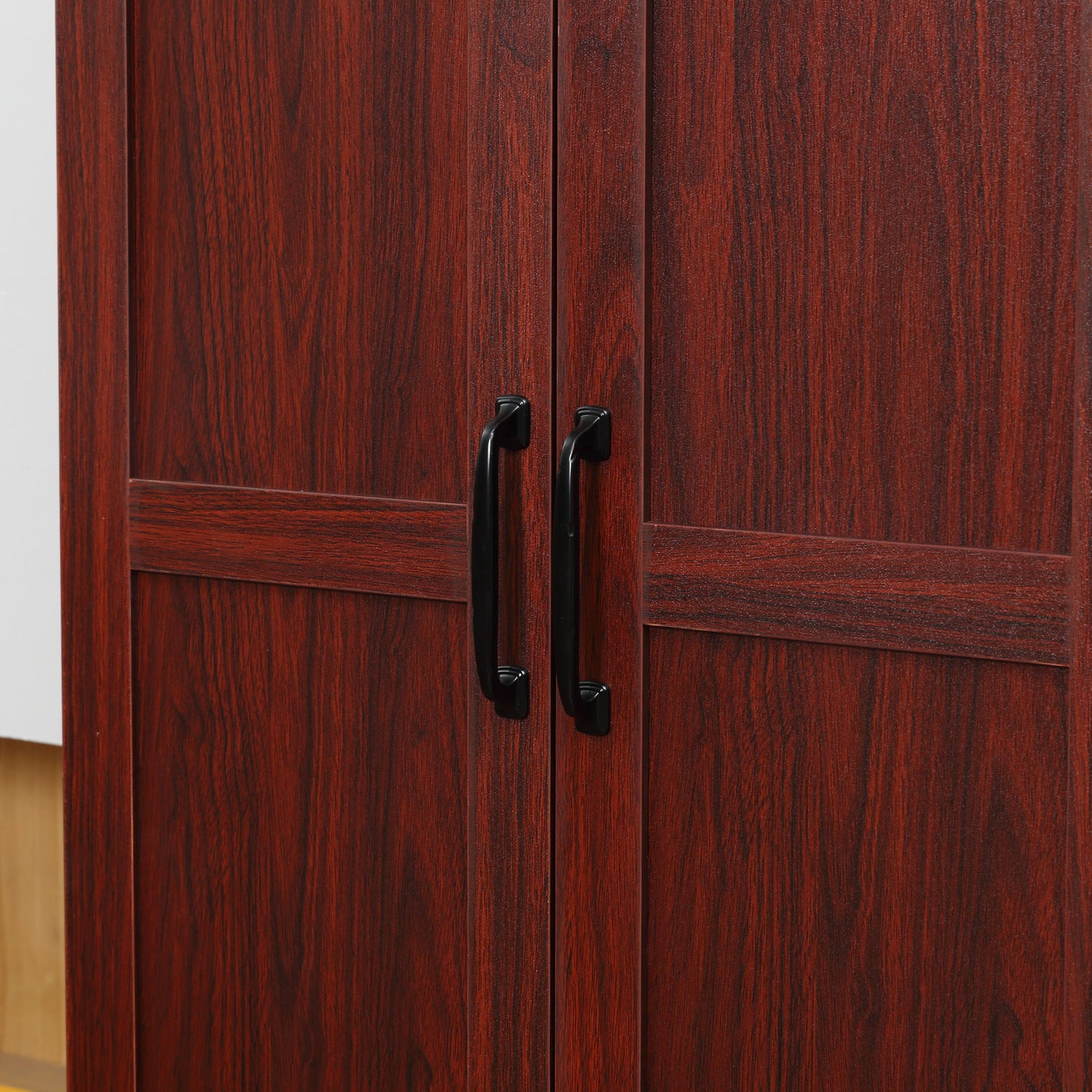 Espresso 63" Kitchen Pantry Cabinet - 2 Door Storage