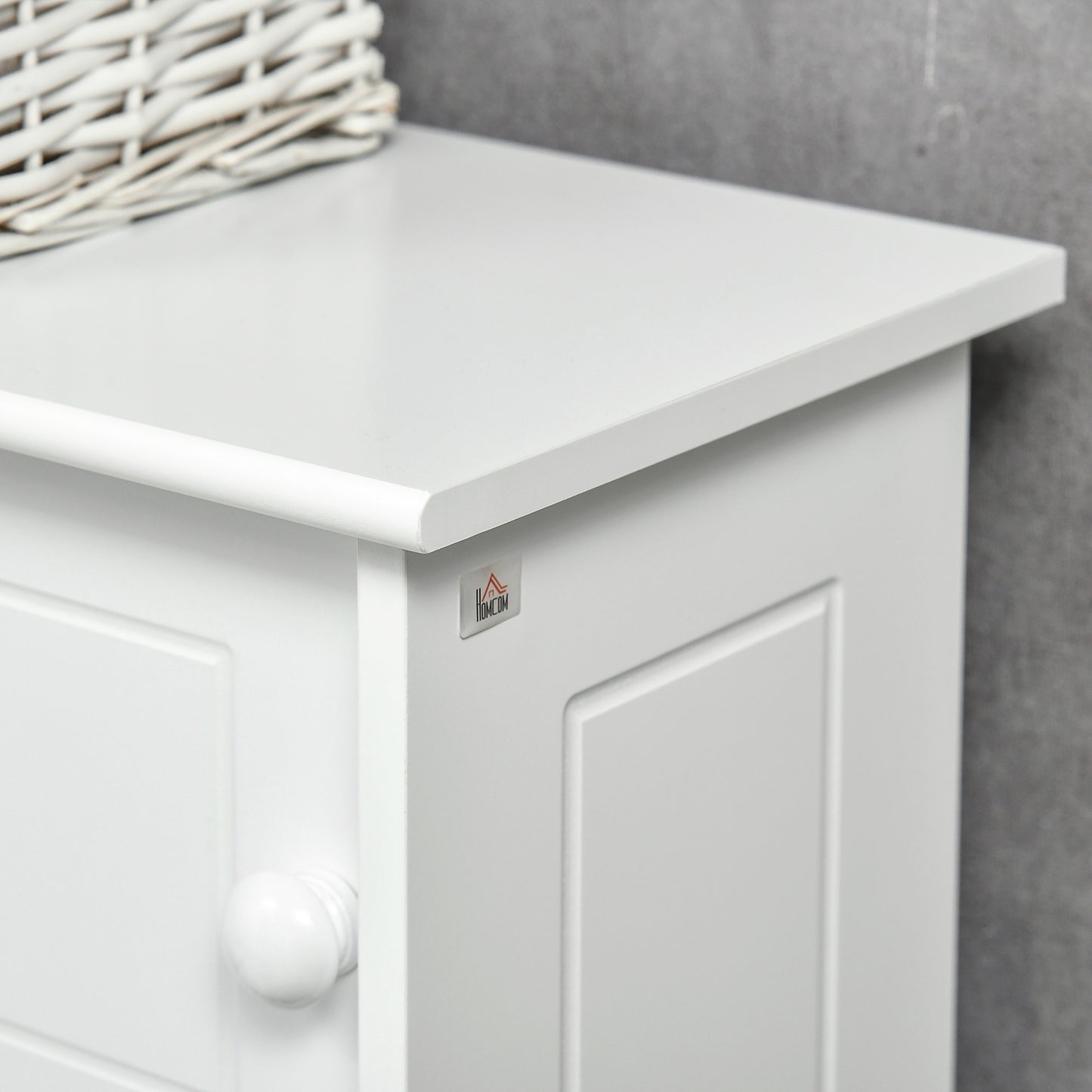 Over-the-Toilet Bathroom Cabinet - White MDF Storage