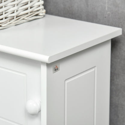 Over-the-Toilet Bathroom Cabinet - White MDF Storage