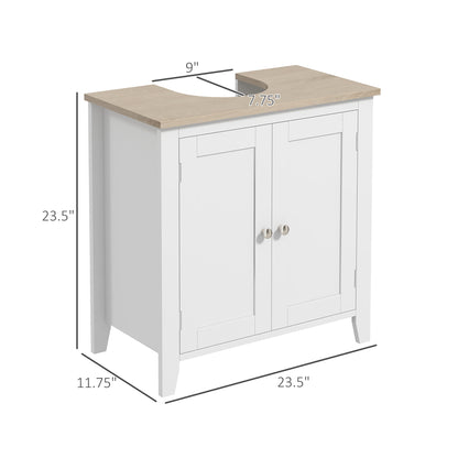 White Bathroom Vanity Cabinet Under Sink Storage