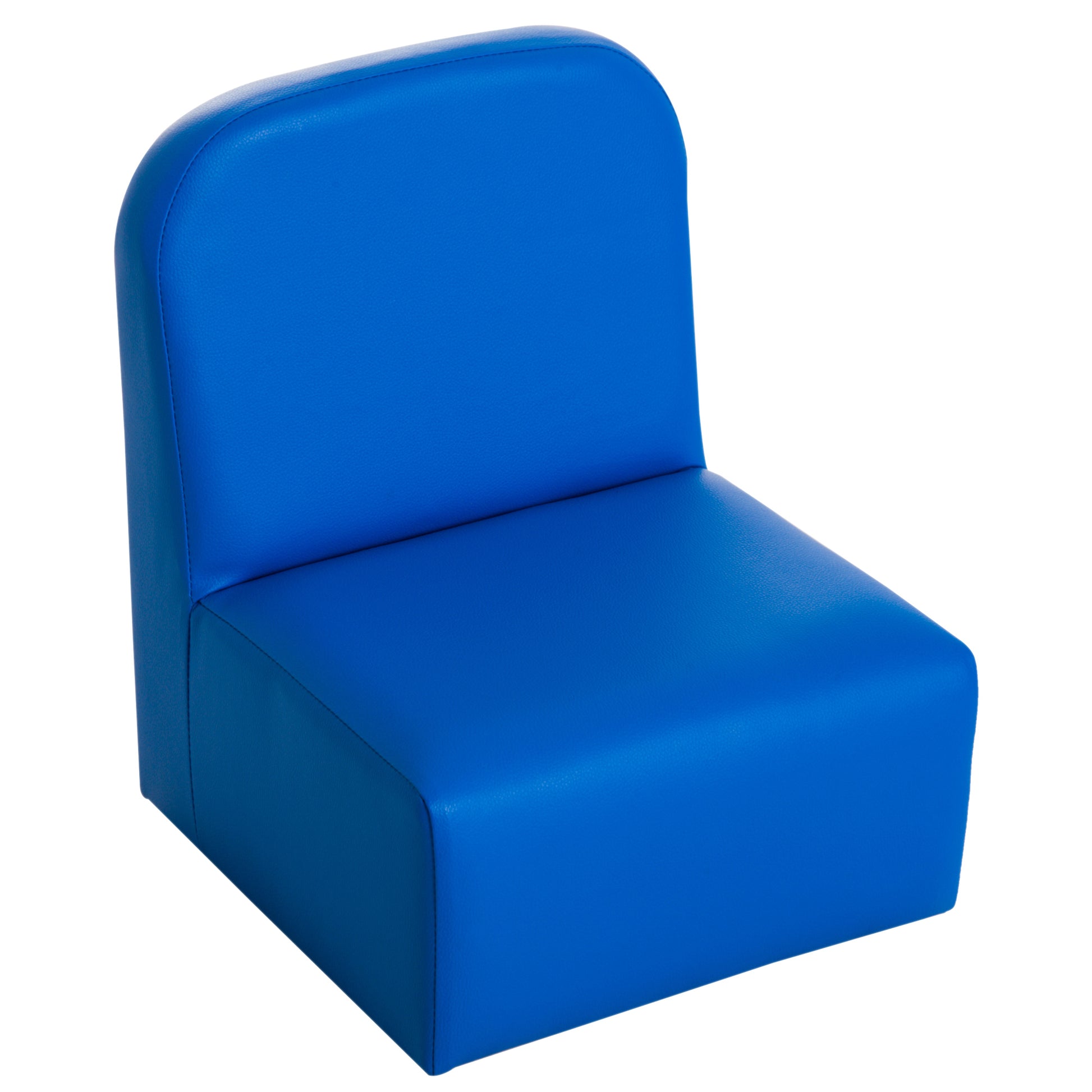 2-in-1 Kids Sofa - Blue Wood Convertible Table Chair Set