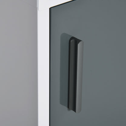 Gray Steel Medicine Cabinet - Wall Mounted Storage