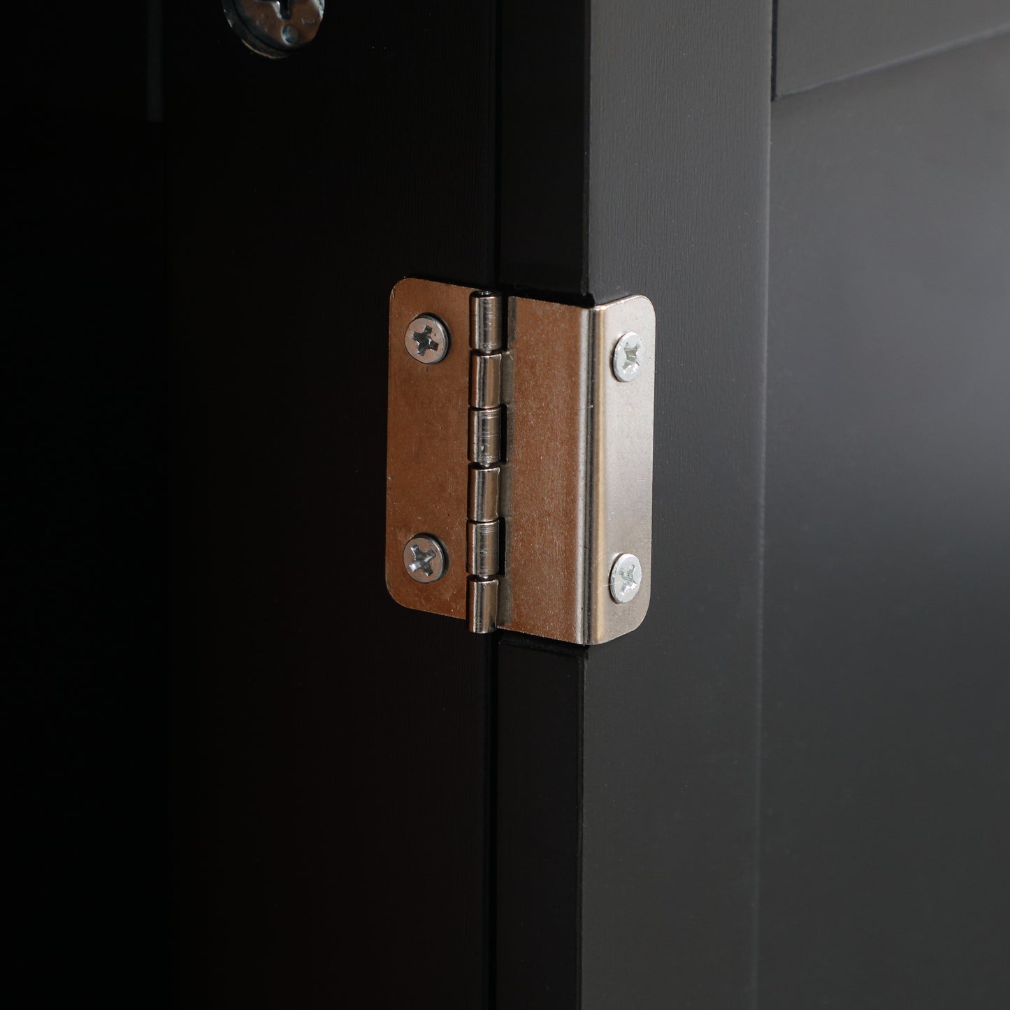Black MDF Under Sink Bathroom Cabinet - Storage & Organization