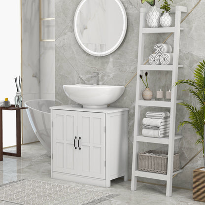 White Bathroom Vanity Cabinet - Under Sink Storage