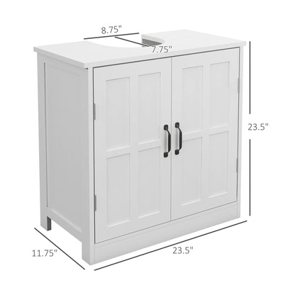 White Bathroom Vanity Cabinet - Under Sink Storage