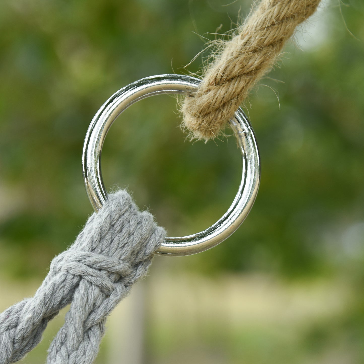 Gray Steel Hanging Chair - 2 Person Swing