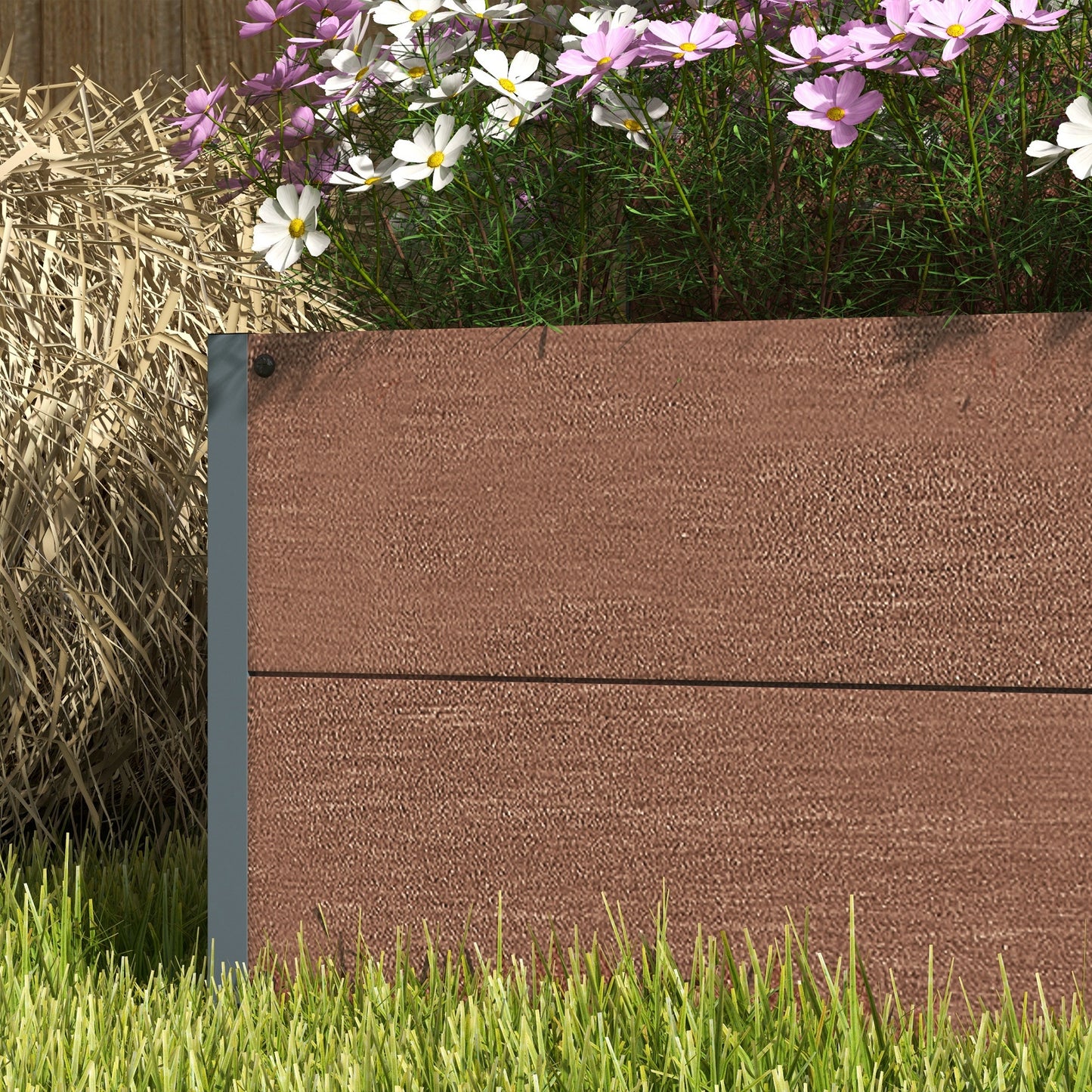 Brown Wood Raised Garden Bed with Trellis - 28" x 15"