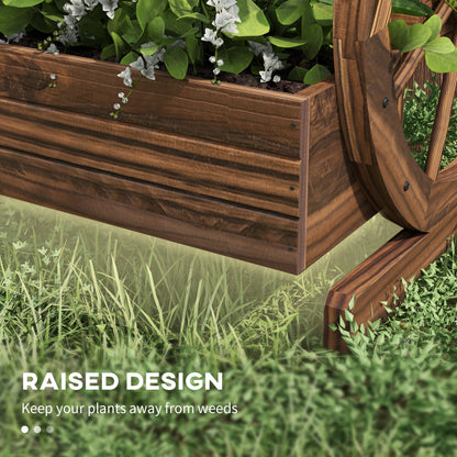Rustic Wooden Raised Garden Bed - 3 Planter Boxes