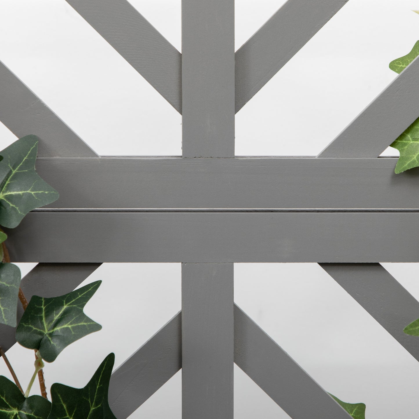 Gray Wooden Raised Garden Bed with Trellis - 42.5"