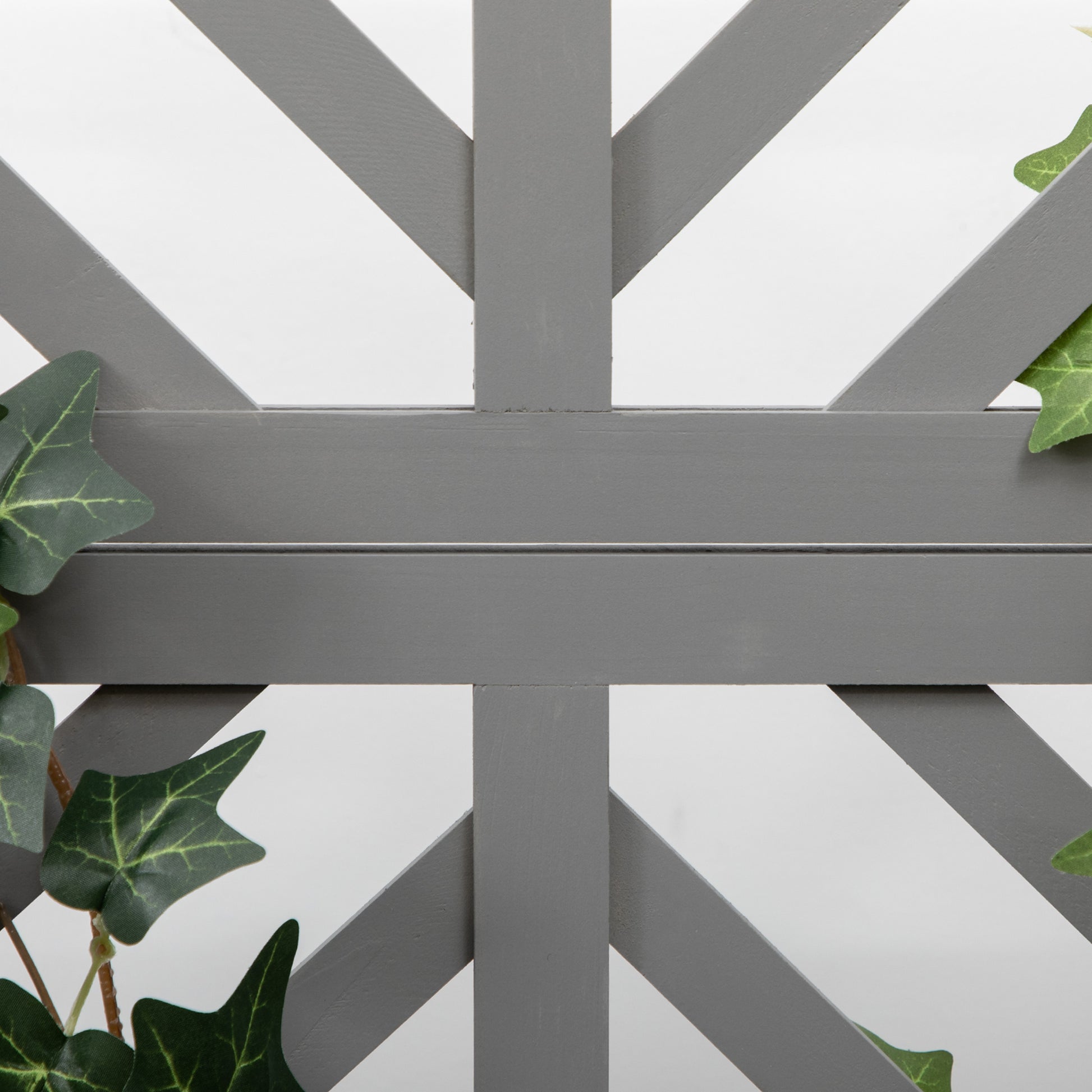 Gray Wooden Raised Garden Bed with Trellis - 42.5"