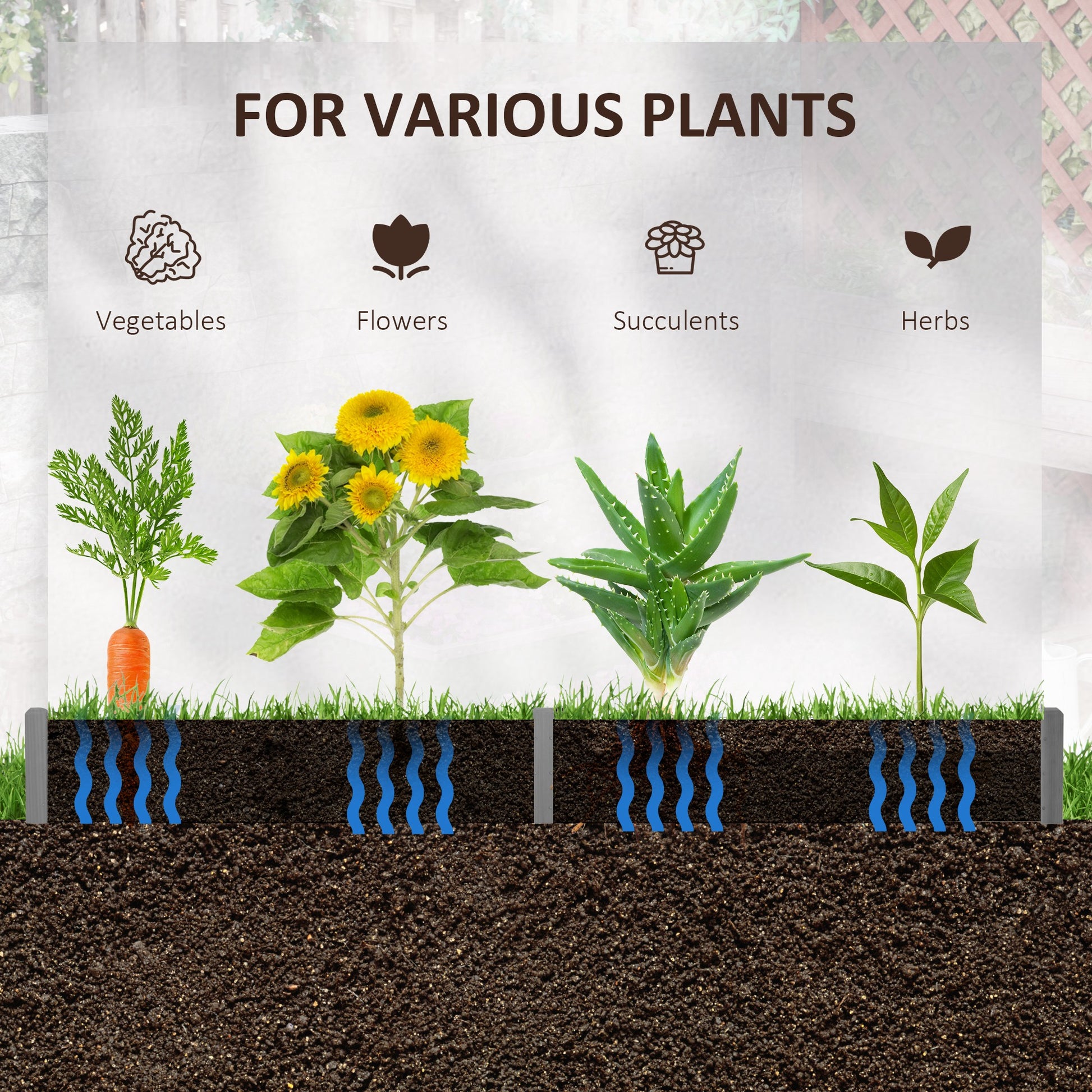 Gray Hexagon Raised Garden Bed - Outdoor Planter