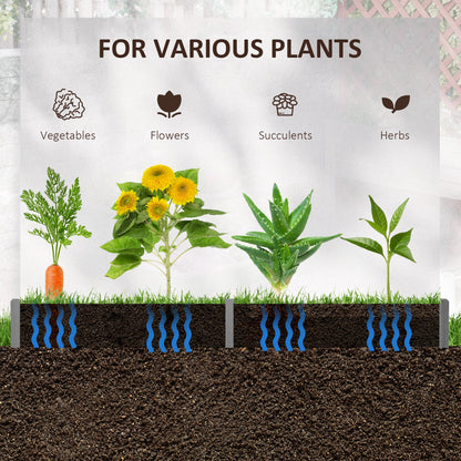 Gray Hexagon Raised Garden Bed - Outdoor Planter