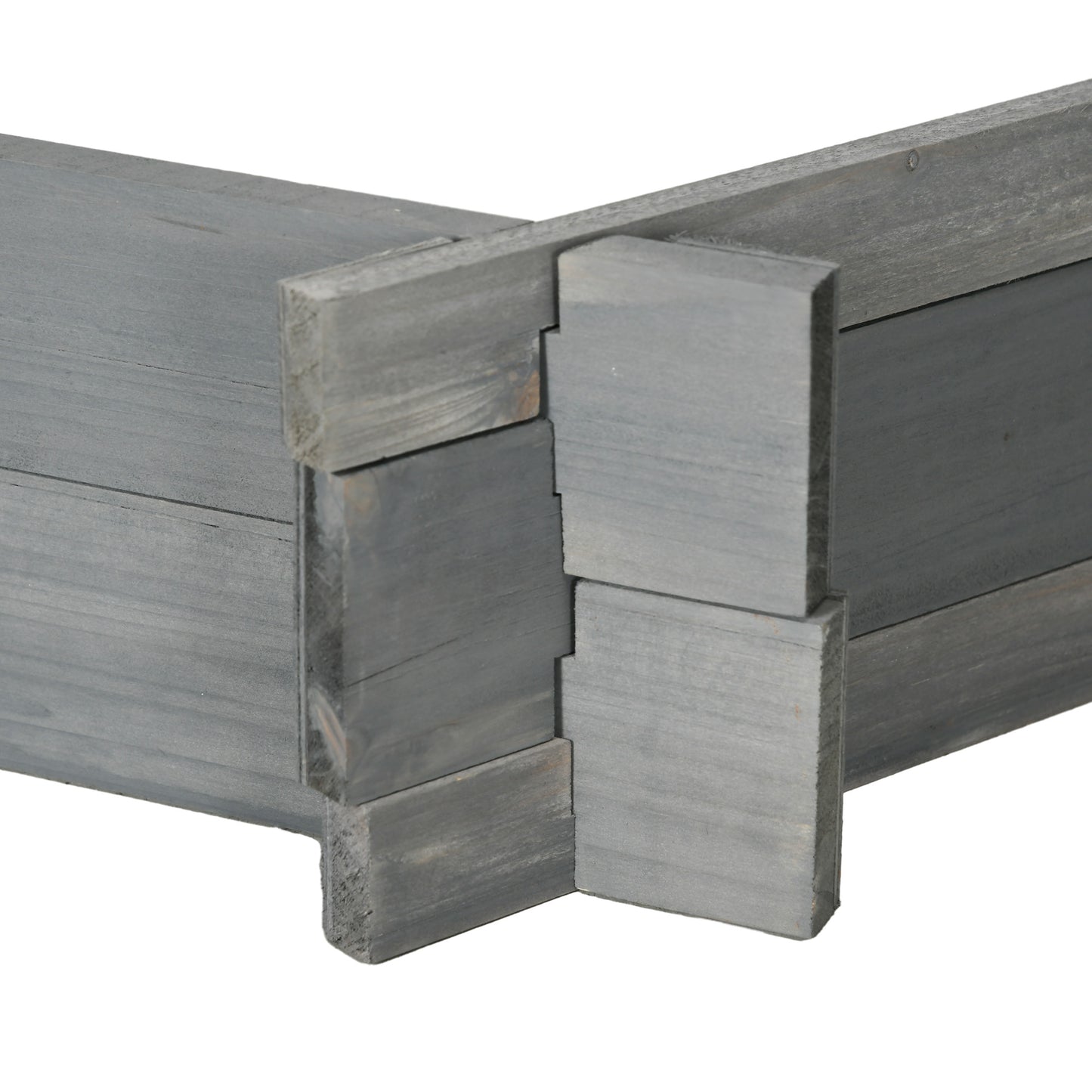 Gray Hexagon Raised Garden Bed - Outdoor Planter