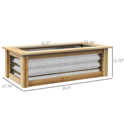 Multicolor Metal Garden Raised Planter Box for Outdoor Vegetable Gardening