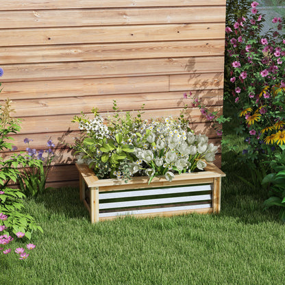 Multicolor Metal Garden Raised Planter Box for Outdoor Vegetable Gardening