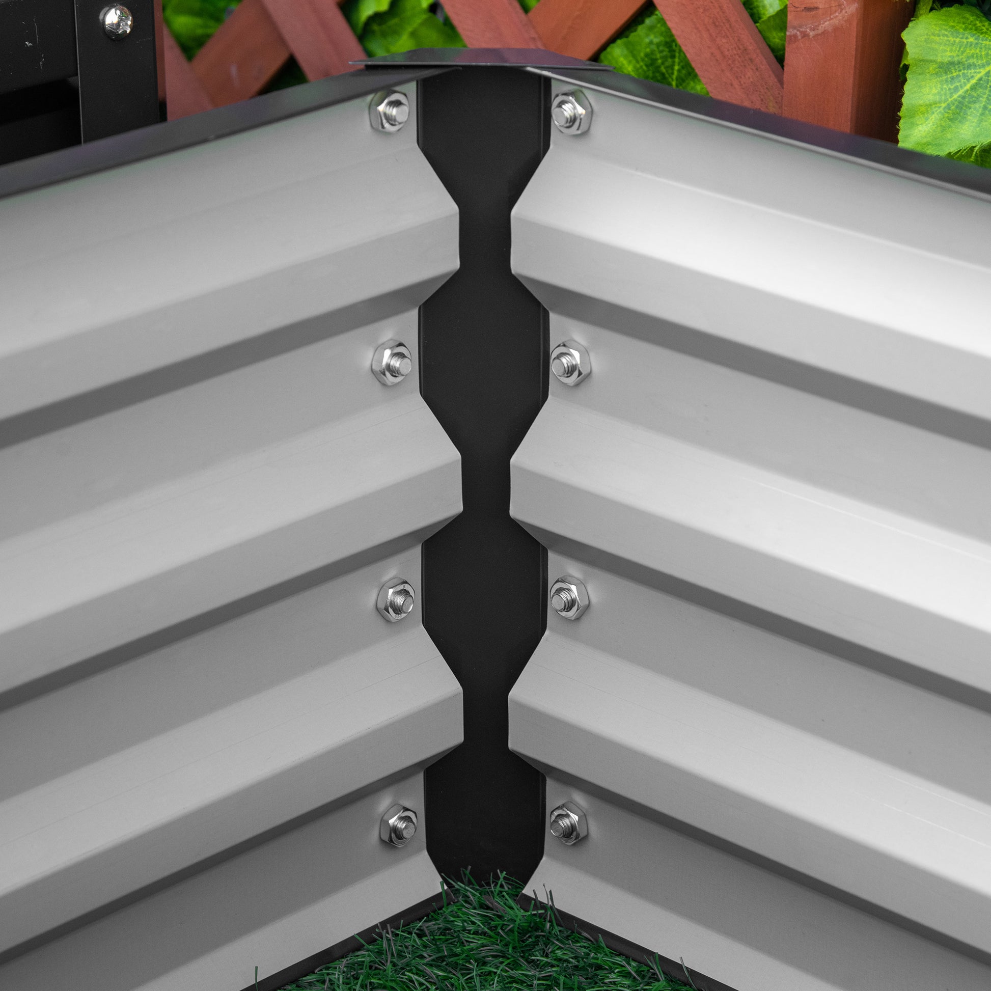 Gray Steel Raised Garden Beds - 2 Pack Planters