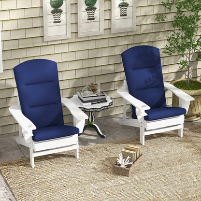 Blue Adirondack Chair Cushions - 2 Piece Set