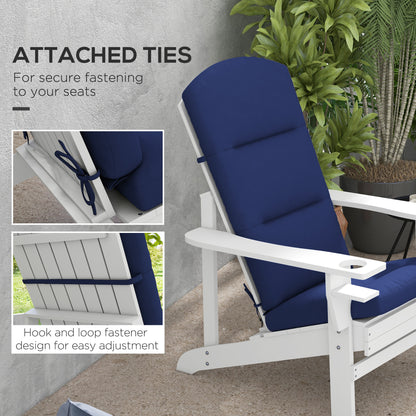 Blue Adirondack Chair Cushions - 2 Piece Set