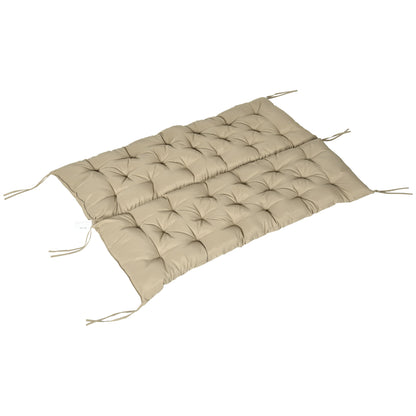 Brown Polyester Outdoor Bench Cushion - 3 Seat Swing Replacement
