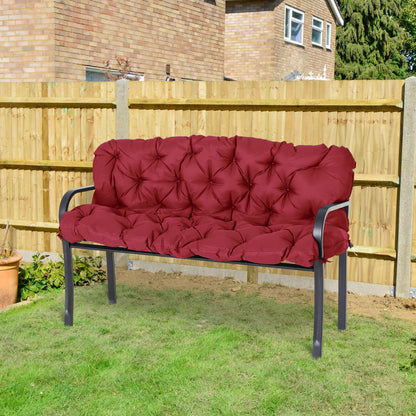 Red Outdoor Bench Cushion - 59" x 38.5" Polyester