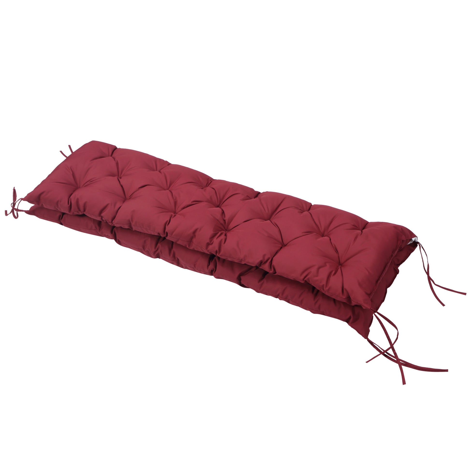 Red Outdoor Bench Cushion - 59" x 38.5" Polyester