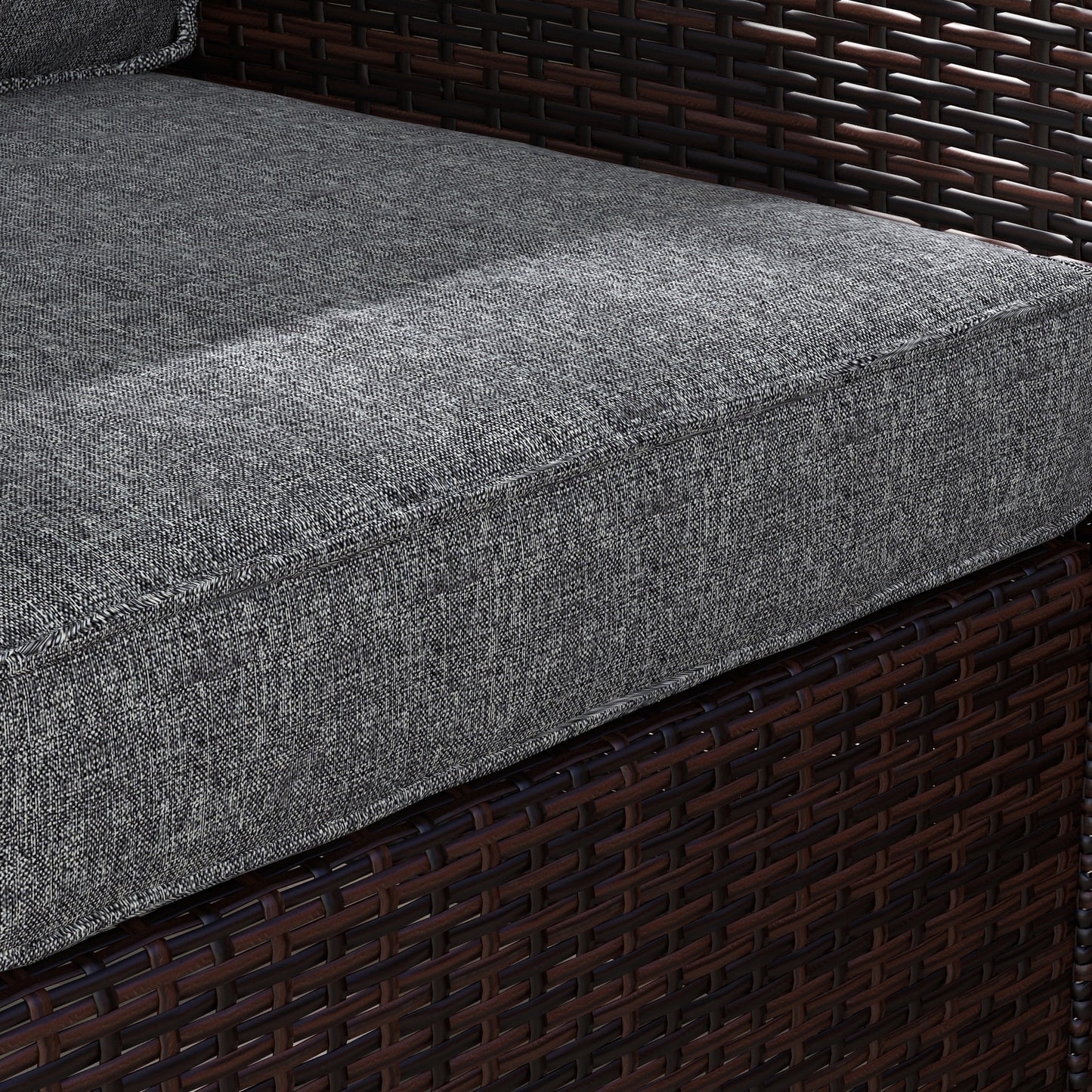 Gray Patio Chair Cushions - 4 Piece Set, Fabric Replacement