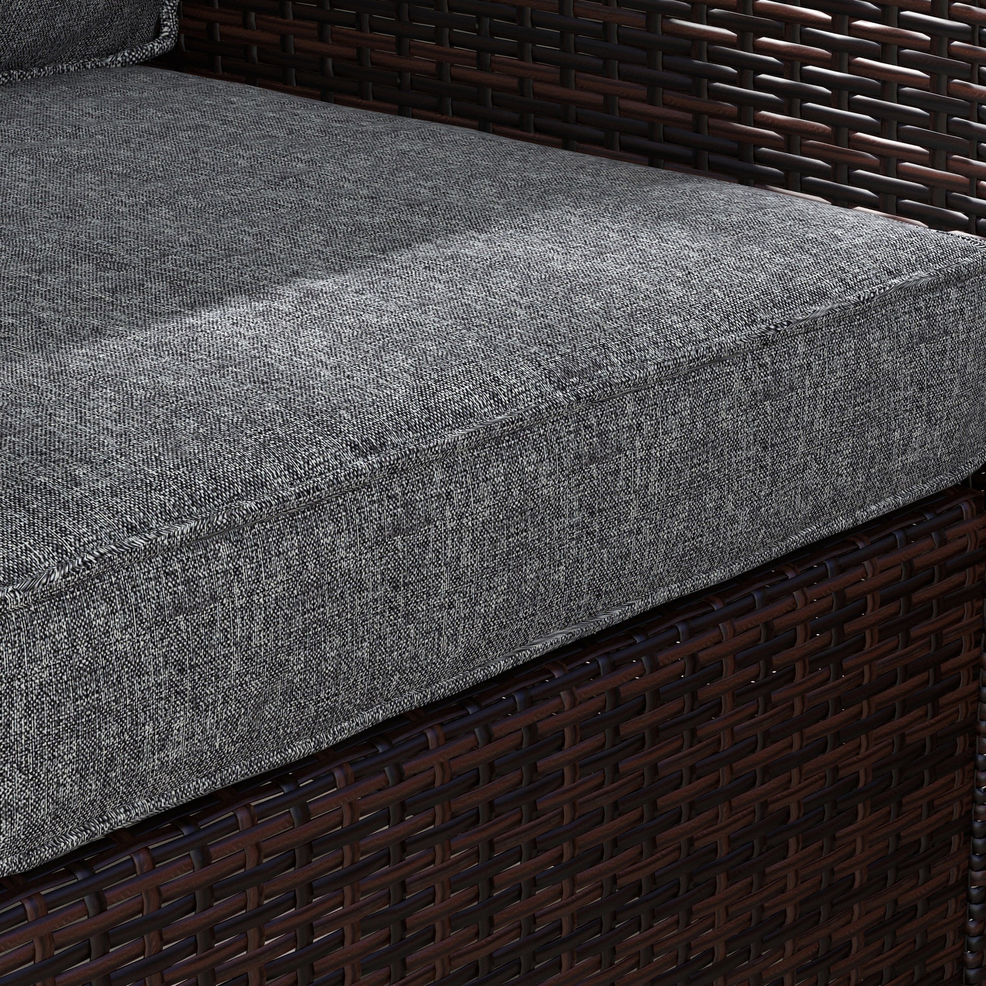 Gray Patio Chair Cushions - 4 Piece Set, Fabric Replacement