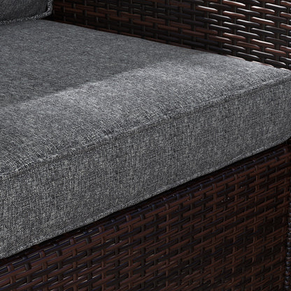 Gray Patio Chair Cushions - 4 Piece Set, Fabric Replacement