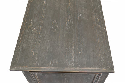 Black & Gray Farmhouse Sideboard Buffet Cabinet - 59" Storage for Living Room