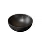 14'' Bathroom Bowl Ceramic Sink with Stone Pattern, No Faucet, Matte Black