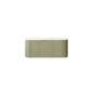 DINA 36'' Wall Mounted Cabinet, with Carrara White Artificial Marble Countertop and Drawer, NO Basin, NO Faucet, Light Green Color