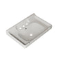 VICI 28" Bathroom Ceramic Basin with 3 pre-drilled hole, NO Cabinet and Faucet, White
