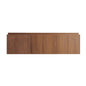 48" MURI Brown Oak Woodgrain Plywood Cabinet with Double Doors and One Drawer, NO Basin and Top, NO Faucet and Sink Cover