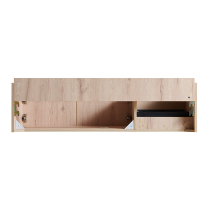 48" White Oak Bathroom Vanity - Plywood Cabinet with Storage
