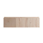 48" MURI White Oak Woodgrain Plywood Cabinet with Double Doors and One Drawer, NO Basin and Top, NO Faucet and Sink Cover