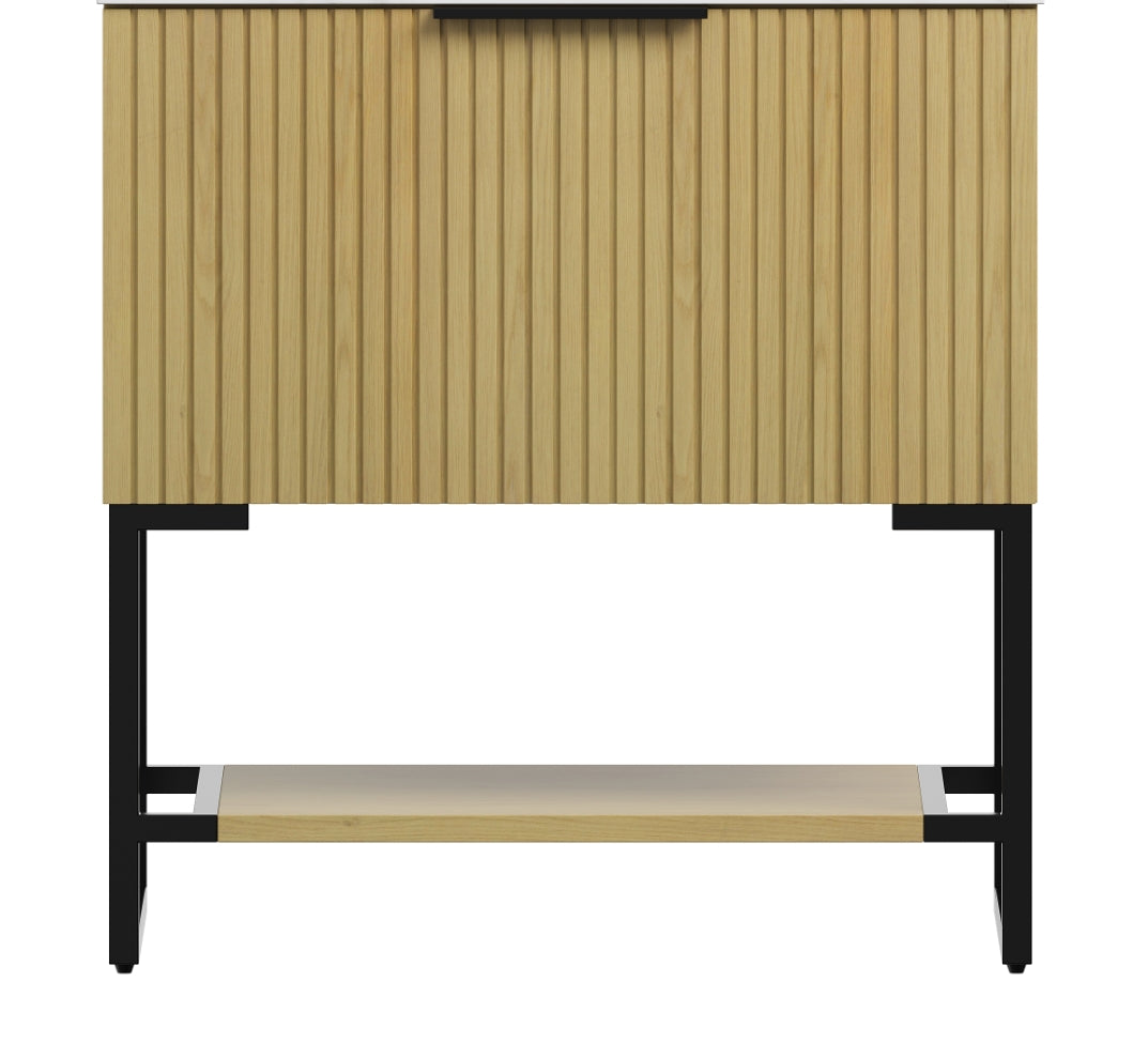 YOLAN 30" Freestanding Plywood Cabinet without basin,  Corolla Oak Woodgrain Color