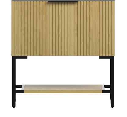YOLAN 30" Freestanding Plywood Cabinet without basin,  Corolla Oak Woodgrain Color